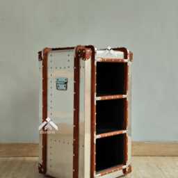 Aviator Industrial Bookcase Side End Table - thumbnail 3