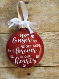 Pet Memorial Ornament. Loss. Dog Memorial. Christmas Ornament. Ornament - thumbnail 1