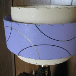 Mid Century Style 3 Tier Fiberglass Lamp Shade Retro Modern - thumbnail 4