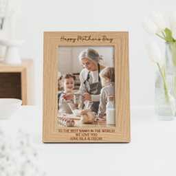 Mother's Day Gift - For Mum Mummy Mama On Engraved Personalised Frame For 7x5 Or 6x4 Picture - thumbnail 3
