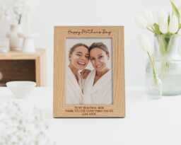 Mother's Day Gift - For Mum Mummy Mama On Engraved Personalised Frame For 7x5 Or 6x4 Picture - thumbnail 1