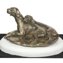 Weimaraner, Dog On White Wooden Base Statue, Limited Edition, Artdog - thumbnail 2