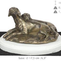 Weimaraner, Dog On White Wooden Base Statue, Limited Edition, Artdog - thumbnail 4
