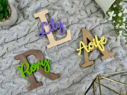 Bedroom Door Sign - Nursery Name Kids Wall Decal Wood For Accessories Baby Plaque Decor