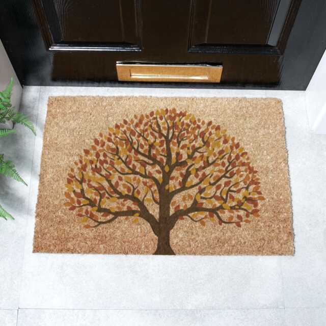 Autumnal Tree Of Life Doormat - Home Decor Indoor 60 X 40cm - image 1