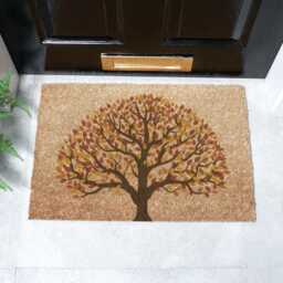 Autumnal Tree Of Life Doormat - Home Decor Indoor 60 X 40cm - thumbnail 1