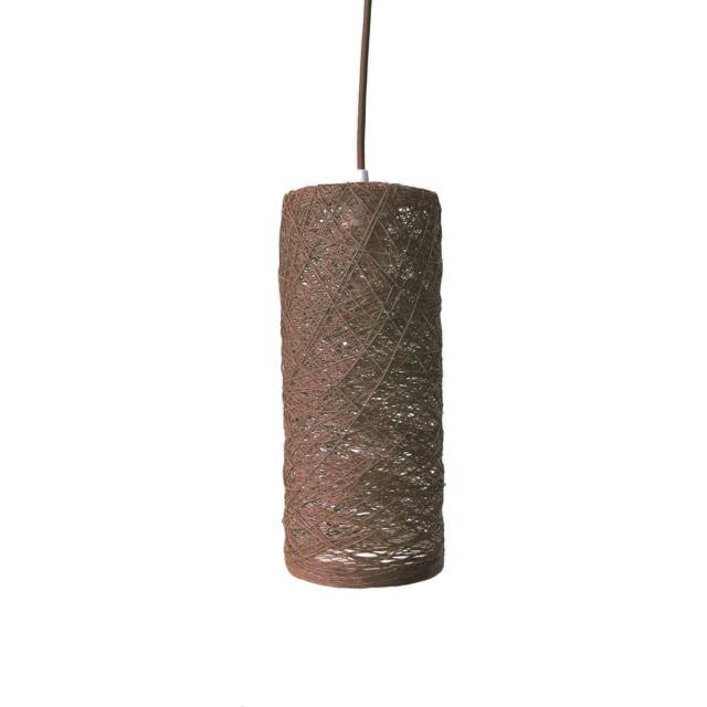 Nordic Design Ceiling Lamp Brown, Wall Plug In, Modern Pendant Light, Hanging Lighting, Ceiling Lamp, Industrial Lighting - Cylinder - image 1