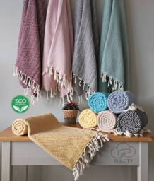 Personalize Turkish Towel, Bridesmaid Gift, Cotton Wedding Gift Premium High-Quality Towels - thumbnail 1