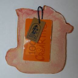 Ceramic Mini-Wall Cat With Mouse. Playful Cat. Wall Art. Hanging. Hand Made Ceramics. Wall Hanging Decor - thumbnail 3