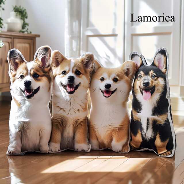 Personalized Pet Shaped Pillow, 3D Photo Lover Gift, Dog Portrait Memorial, Cat Gift - image 1