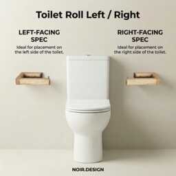 Solid Oak Toilet Paper Holder, Wall Mounted Loo Roll Minimalist Wooden Wc Modern Bathroom Accessory - thumbnail 3