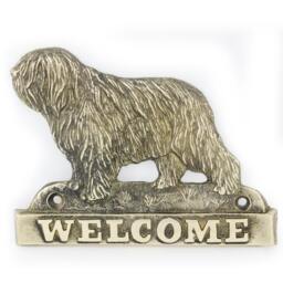 Polish Lowland Sheepdog, Dog Welcome, Hanging Decoration, Limited Edition, Artdog - thumbnail 2