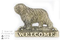 Polish Lowland Sheepdog, Dog Welcome, Hanging Decoration, Limited Edition, Artdog - thumbnail 1