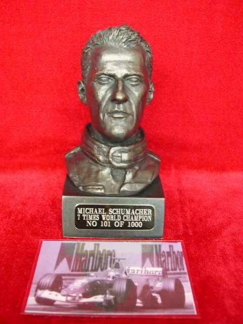 Michael Schumacher Bronzed Bust Sculpture, Limited Edition F1 Collectible - image 1