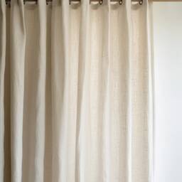 Custom Linen Curtains With Eyelet Grommets - Drapery Living Room Cafe Privacy Grommet in Lengths - thumbnail 2