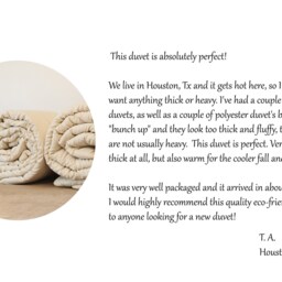 Comforter For A Full Size Bed, Wool Duvet Gift - Us Duty Paid - thumbnail 4