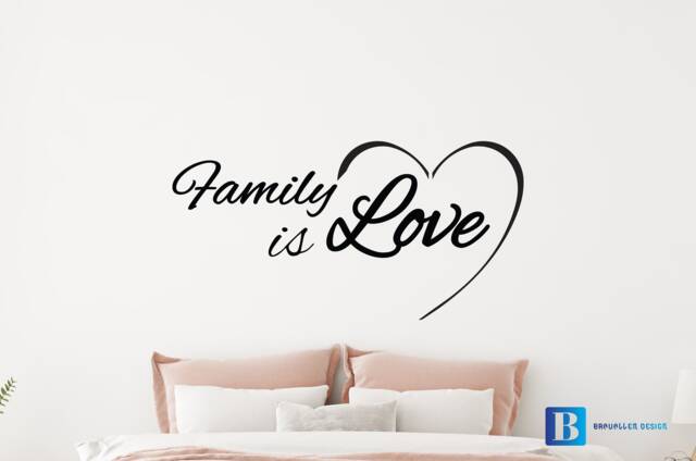 Family Is Love Inspiration Wall Art Decal Sticker - image 1