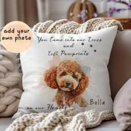 Custom Made Dog Memory Cushion, Personalised Pet Loss Gift With Keepsake Book - thumbnail 4