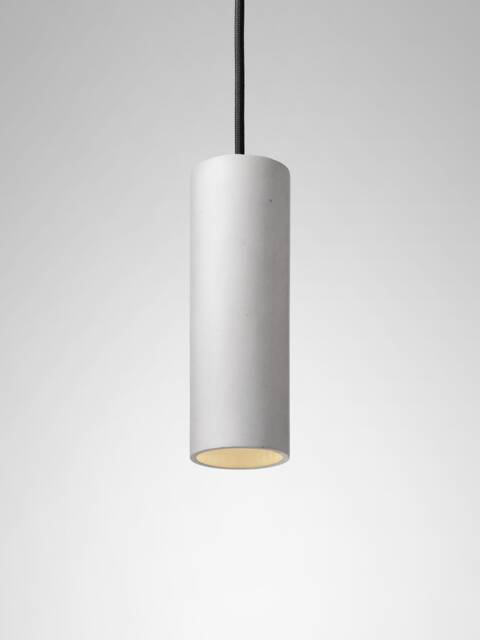 Pendant Minimalist Light Round Colored Concrete Lighting Fixture Cromia Lamp in Grey - image 1
