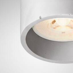 Pendant Minimalist Light Round Colored Concrete Lighting Fixture Cromia Lamp in Grey - thumbnail 2