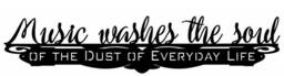 Music Washes The Soul Metal Wall Art, Powder Coated Finish - thumbnail 1