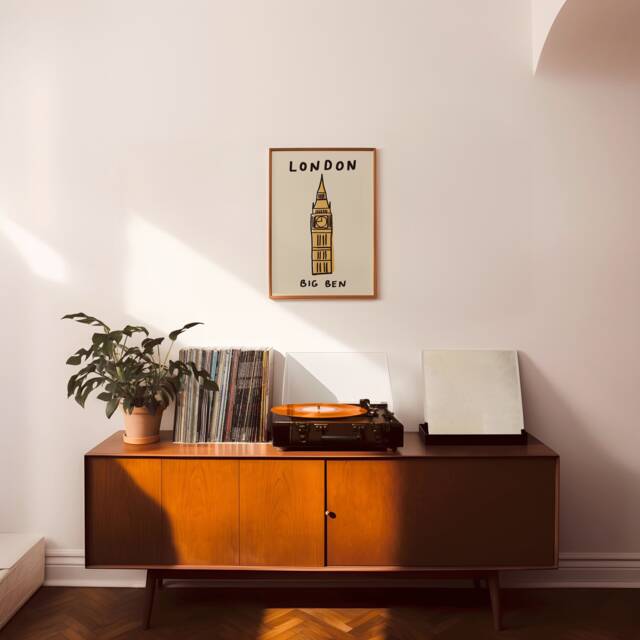 London Unframed Print - Prints Poster Big Ben Wall Art Travel Living Room Decor City Posters - image 1