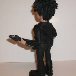 Robert Smith Figurine, The Cure, Rock Star Doll, Miniature Sculpture, Hand Made Polymer Clay Figurine, Home Decor - thumbnail 4