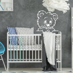 Large Teddy Bear Wall Sticker Art Decal Nursery Baby Kids Bedroom Vinyl Adhesive Decor Diy - thumbnail 3