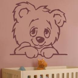 Large Teddy Bear Wall Sticker Art Decal Nursery Baby Kids Bedroom Vinyl Adhesive Decor Diy - thumbnail 2