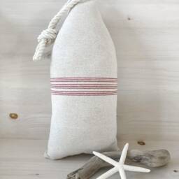 Nautical Pillow Buoy Coastal Fabric Buoy Beachy - thumbnail 2