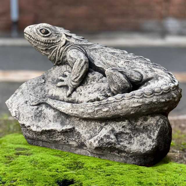Amazing Lizard Garden Statue Concrete Reptile Sculpture Outdoor Figurine Cement Yard Decor Lizard Lover Gift Handmade Home Art - image 1