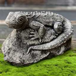 Amazing Lizard Garden Statue Concrete Reptile Sculpture Outdoor Figurine Cement Yard Decor Lizard Lover Gift Handmade Home Art - thumbnail 2