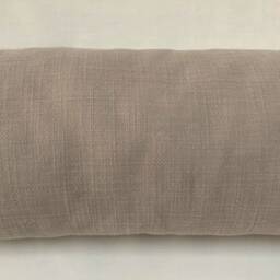 Draught Excluder Bolster in A Lovely Greige Coloured Fabric Zipped Cover Removable Filled Inner Cushion Approx. 14cm Diameter - thumbnail 2
