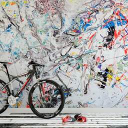 Splatter Paint Wall Mural Removable Wallpaper M4208 - thumbnail 2