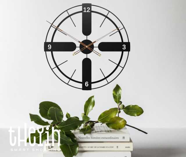 60cm - 23.6 Inches Super Silent Modern To Classic Wall Clock - Quiet Non-Ticking Quartz Movement For Living Room, Office, Kitchen, Handmade - image 1