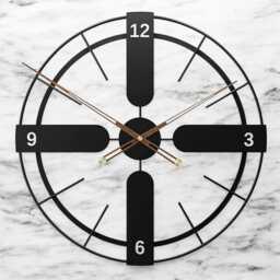 60cm - 23.6 Inches Super Silent Modern To Classic Wall Clock - Quiet Non-Ticking Quartz Movement For Living Room, Office, Kitchen, Handmade - thumbnail 2
