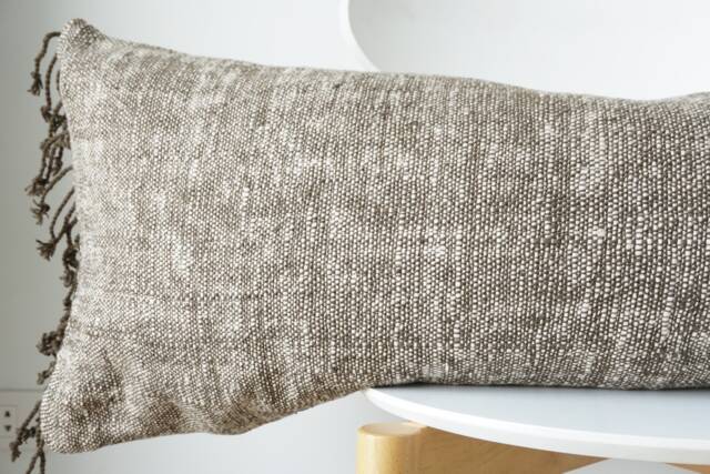 Brown Dot Block Print Mudcloth Hmong Pillow Case - image 1