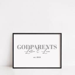 Godparent Print - Godchildren Names Personalised Godparents- Gift - thumbnail 2