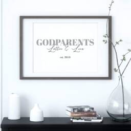 Godparent Print - Godchildren Names Personalised Godparents- Gift - thumbnail 1