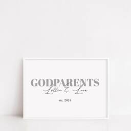 Godparent Print - Godchildren Names Personalised Godparents- Gift - thumbnail 3
