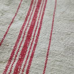 Patched Grain Sack Christmas Wall Pocket, Primitive Red Holiday Decor - Hd101 - thumbnail 4