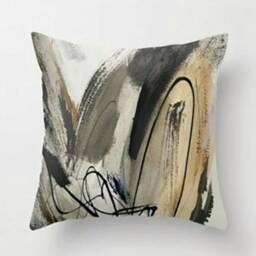 Abstract Cushion Cover/Art Print Pillow Case/Modern Decorative Cushion/Farmhouse Style Boho Cover/Minimalist Covers - thumbnail 3