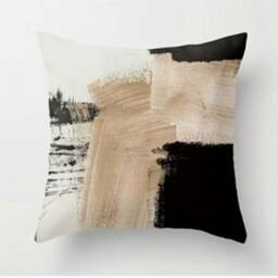Abstract Cushion Cover/Art Print Pillow Case/Modern Decorative Cushion/Farmhouse Style Boho Cover/Minimalist Covers - thumbnail 2