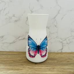 Blue Butterfly Vase, Pretty Themed Gifts, Butterflies, Decorations, Centre Piece, Flower Vase - thumbnail 3