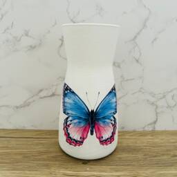 Blue Butterfly Vase, Pretty Themed Gifts, Butterflies, Decorations, Centre Piece, Flower Vase - thumbnail 2