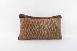Handwoven Turkish Kilim Pillow Cover Ethnic Bohemian Decor - 12x20 - thumbnail 1
