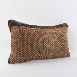 Handwoven Turkish Kilim Pillow Cover Ethnic Bohemian Decor - 12x20 - thumbnail 3