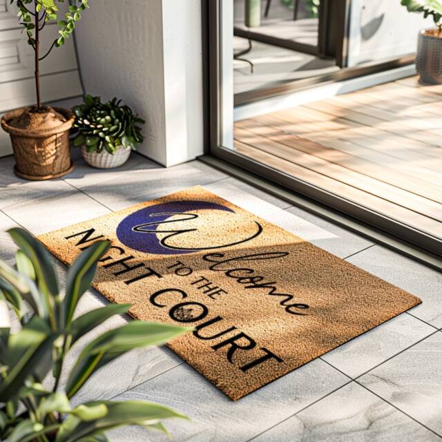 The Night Court - Acotar Book Door Mat Custom Booktok Gift Acotar Acomaf Acowar Merch Courts Print Doormat - image 1