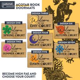 The Night Court - Acotar Book Door Mat Custom Booktok Gift Acotar Acomaf Acowar Merch Courts Print Doormat - thumbnail 2