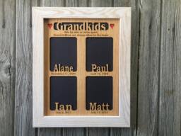 11x14 Grandkids Name Picture Frame With Dates - Personalized Gift For Grandma, Grandparents Gift, From - thumbnail 1